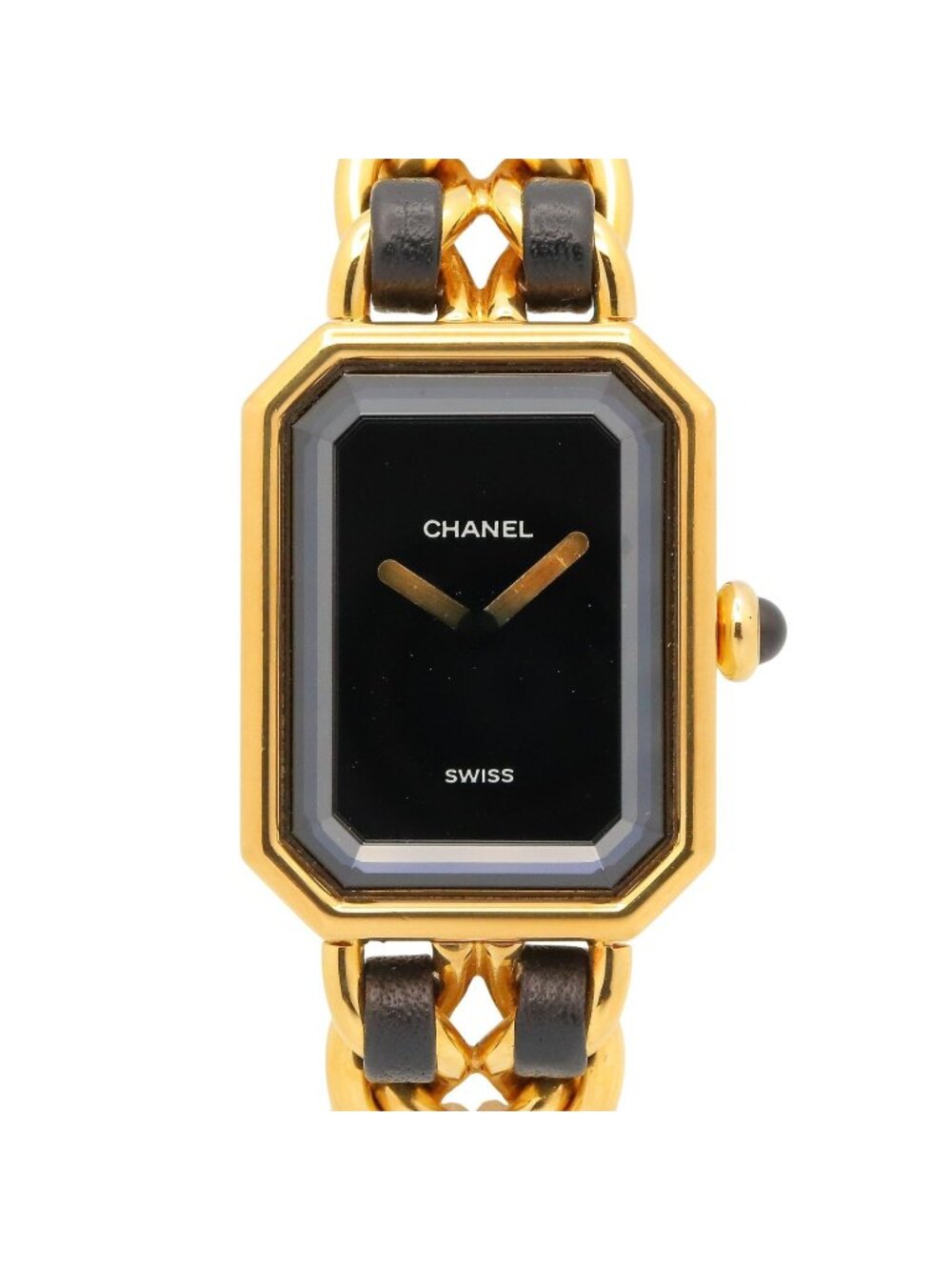 Chanel Watch Premiere M Black Leather